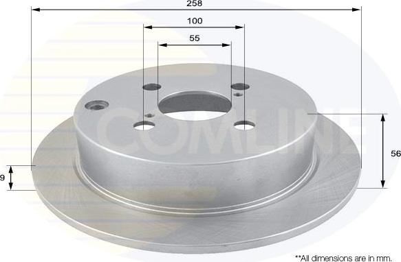 Comline ADC01115 - Тормозной диск autospares.lv