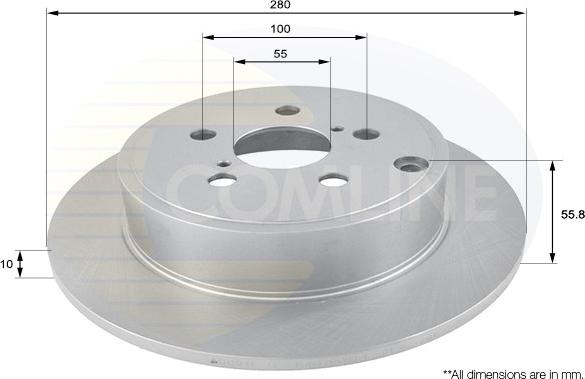 Comline ADC01111 - Тормозной диск autospares.lv