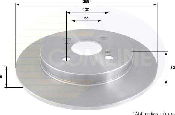 Comline ADC01127 - Тормозной диск autospares.lv