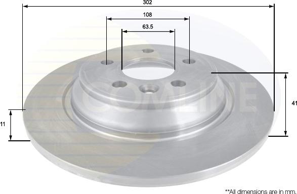 Comline ADC1922 - Тормозной диск autospares.lv