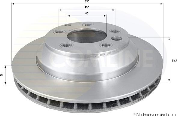 Comline ADC1460V - Тормозной диск autospares.lv