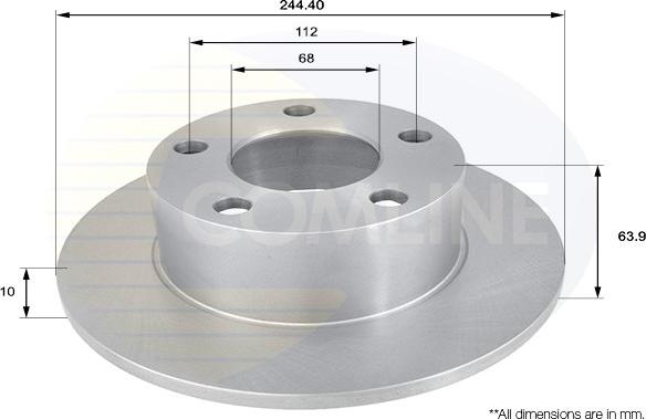 Comline ADC1427 - Тормозной диск autospares.lv