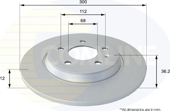 Comline ADC1478 - Тормозной диск autospares.lv