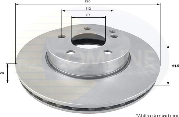 Comline ADC1662V - Тормозной диск autospares.lv