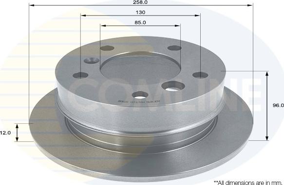 Comline ADC1619 - Тормозной диск autospares.lv