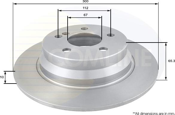 Comline ADC1625 - Тормозной диск autospares.lv