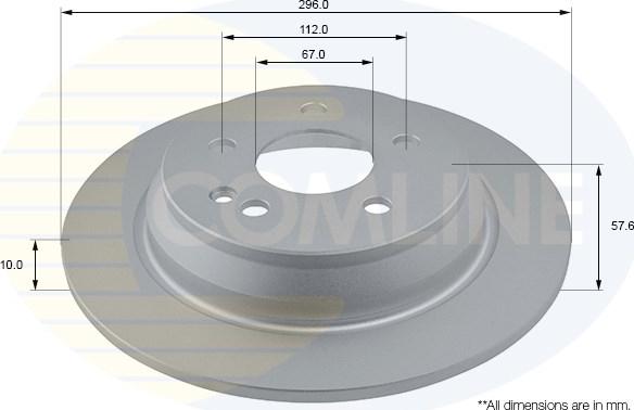 Comline ADC1628 - Тормозной диск autospares.lv