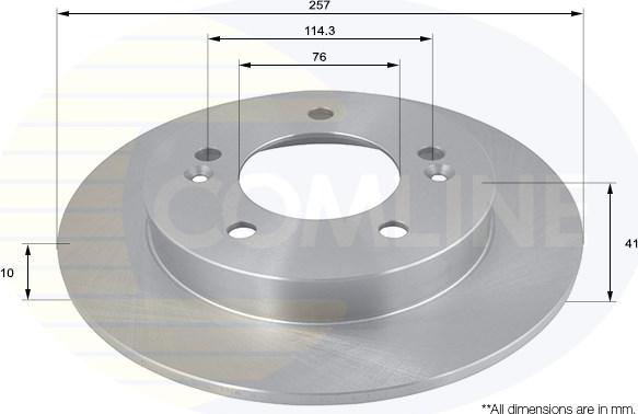 Comline ADC1099 - Тормозной диск autospares.lv