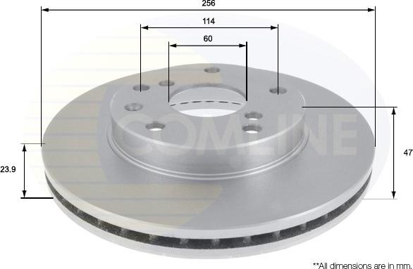 Comline ADC1011V - Тормозной диск autospares.lv