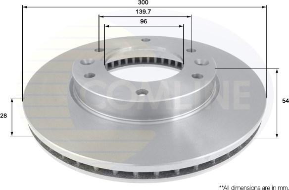 Comline ADC1085V - Тормозной диск autospares.lv