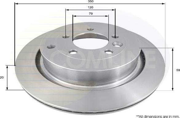 Comline ADC1324V - Тормозной диск autospares.lv