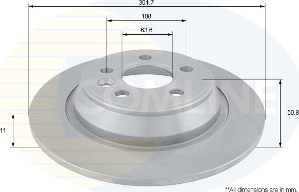 Comline ADC1240 - Тормозной диск autospares.lv