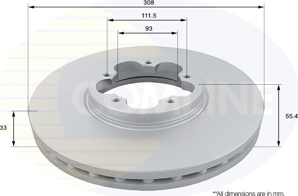 Comline ADC1267V - Тормозной диск autospares.lv