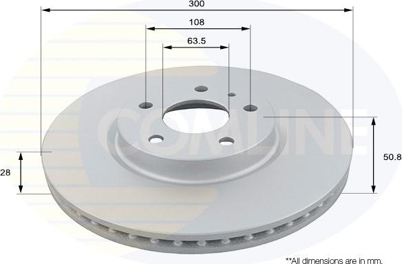 Comline ADC1272V - Тормозной диск autospares.lv