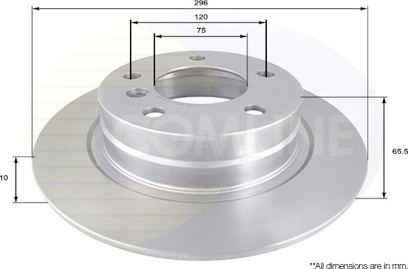 Comline ADC1730 - Тормозной диск autospares.lv