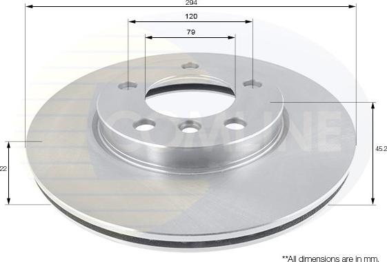 Comline ADC1775V - Тормозной диск autospares.lv