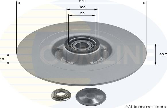 Comline ADC3003 - Тормозной диск autospares.lv