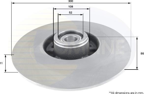 Comline ADC3022 - Тормозной диск autospares.lv