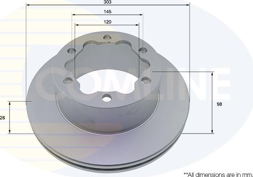 Comline ADC2999V - Тормозной диск autospares.lv