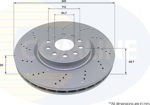 Comline ADC2996V - Тормозной диск autospares.lv