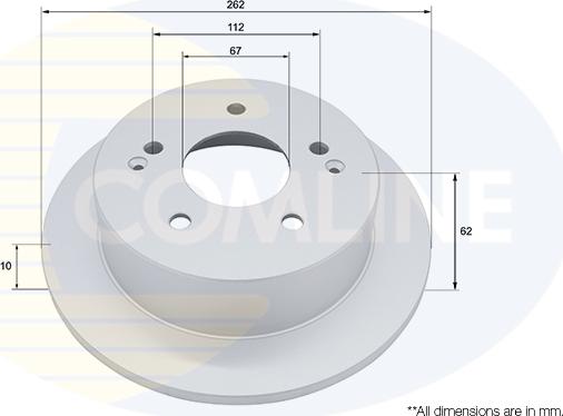 Comline ADC2952 - Тормозной диск autospares.lv