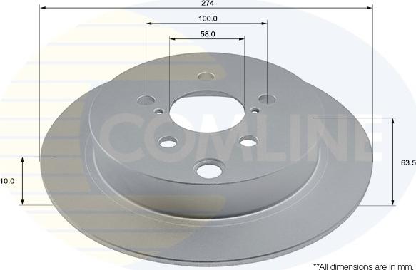 Comline ADC2912 - Тормозной диск autospares.lv