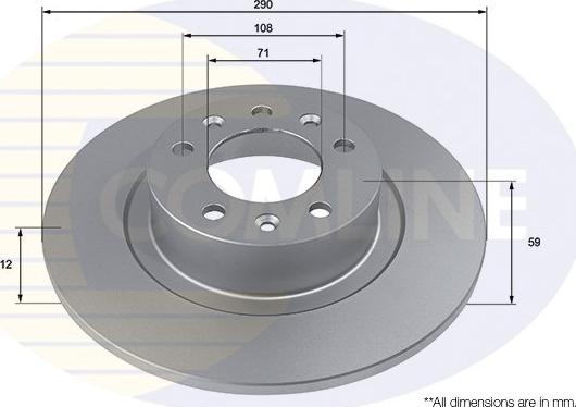 Comline ADC2980 - Тормозной диск autospares.lv