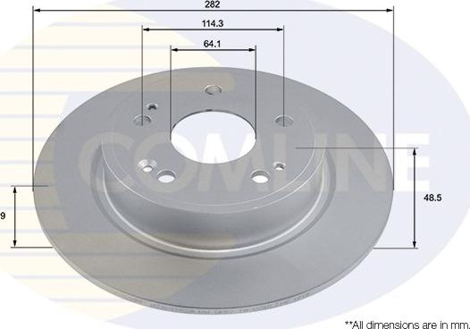 Comline ADC2981 - Тормозной диск autospares.lv