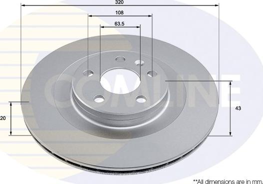 Comline ADC2924V - Тормозной диск autospares.lv