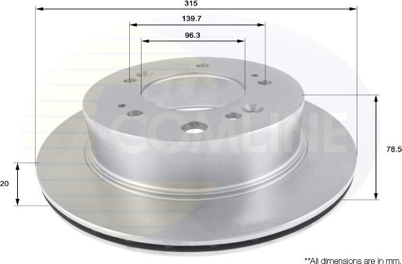 Comline ADC2404V - Тормозной диск autospares.lv