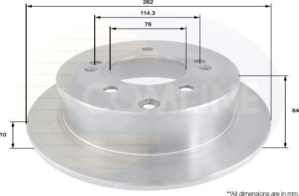 Comline ADC2403 - Тормозной диск autospares.lv