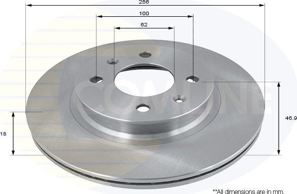 Comline ADC2402V - Тормозной диск autospares.lv