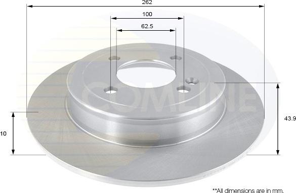 Comline ADC2419 - Тормозной диск autospares.lv