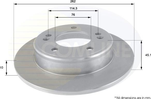 Comline ADC2415 - Тормозной диск autospares.lv