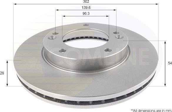 Comline ADC2418V - Тормозной диск autospares.lv