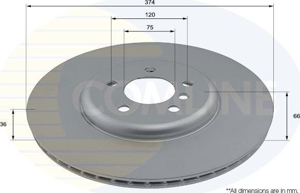 Comline ADC2891VR - Тормозной диск autospares.lv