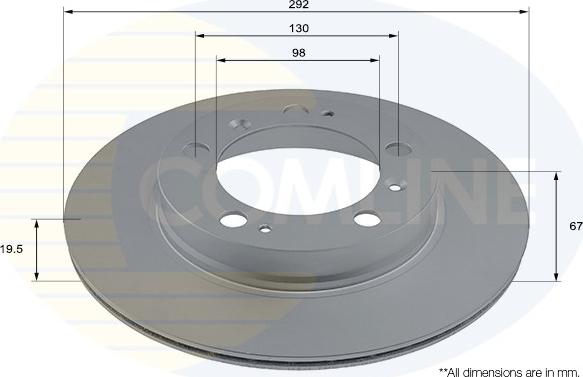 Comline ADC2897V - Тормозной диск autospares.lv