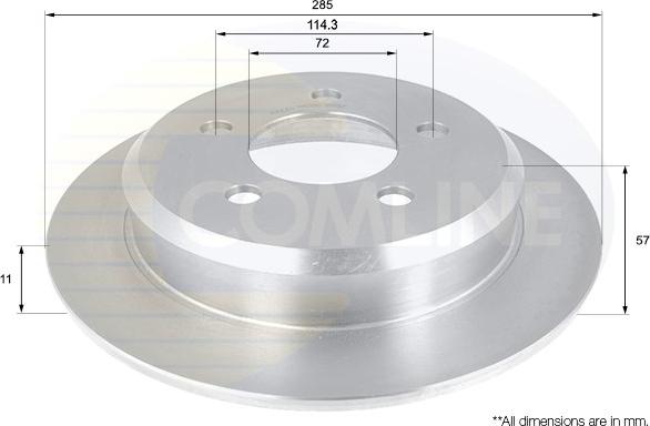 Comline ADC2309 - Тормозной диск autospares.lv