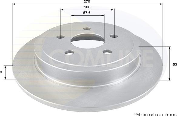 Comline ADC2308 - Тормозной диск autospares.lv