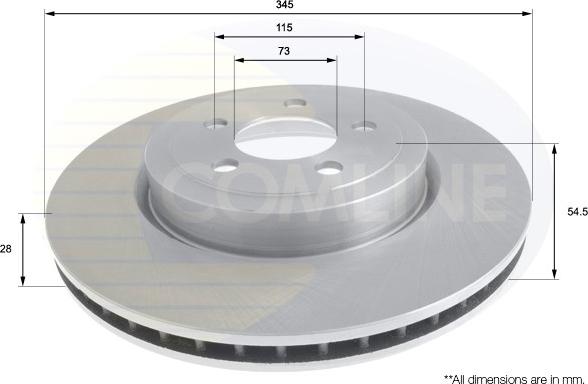 Comline ADC2319V - Тормозной диск autospares.lv