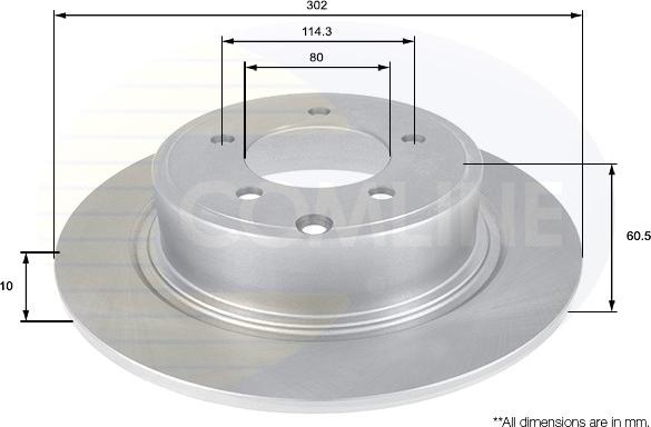 Comline ADC2321 - Тормозной диск autospares.lv