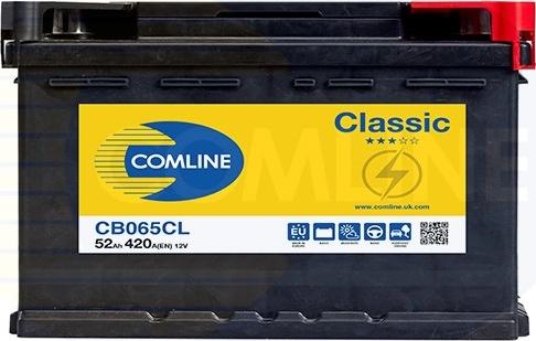 Comline CB065CL - Стартерная аккумуляторная батарея, АКБ autospares.lv