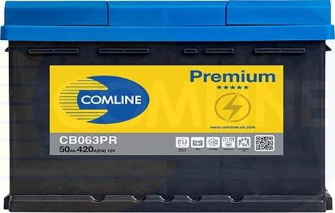 Comline CB063PR - Стартерная аккумуляторная батарея, АКБ autospares.lv