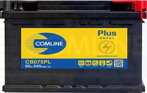 Comline CB075PL - Стартерная аккумуляторная батарея, АКБ autospares.lv