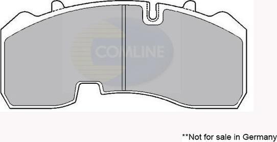 Comline CBP9061K - Тормозные колодки, дисковые, комплект autospares.lv