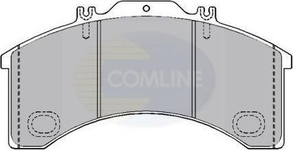 Comline CBP9017 - Тормозные колодки, дисковые, комплект autospares.lv