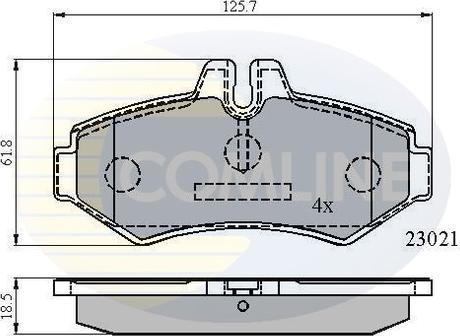 Comline CBP0914 - Тормозные колодки, дисковые, комплект autospares.lv