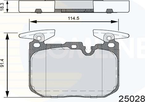 Comline CBP06110 - Тормозные колодки, дисковые, комплект autospares.lv