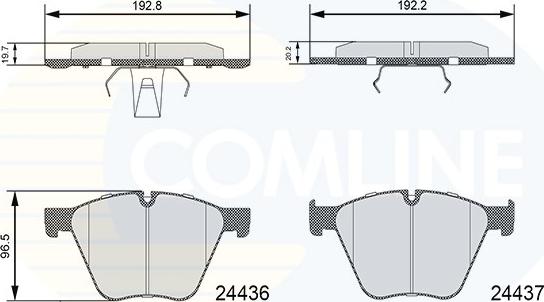 Comline CBP06111 - Тормозные колодки, дисковые, комплект autospares.lv