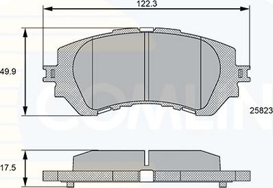 Comline CBP06112 - Тормозные колодки, дисковые, комплект autospares.lv